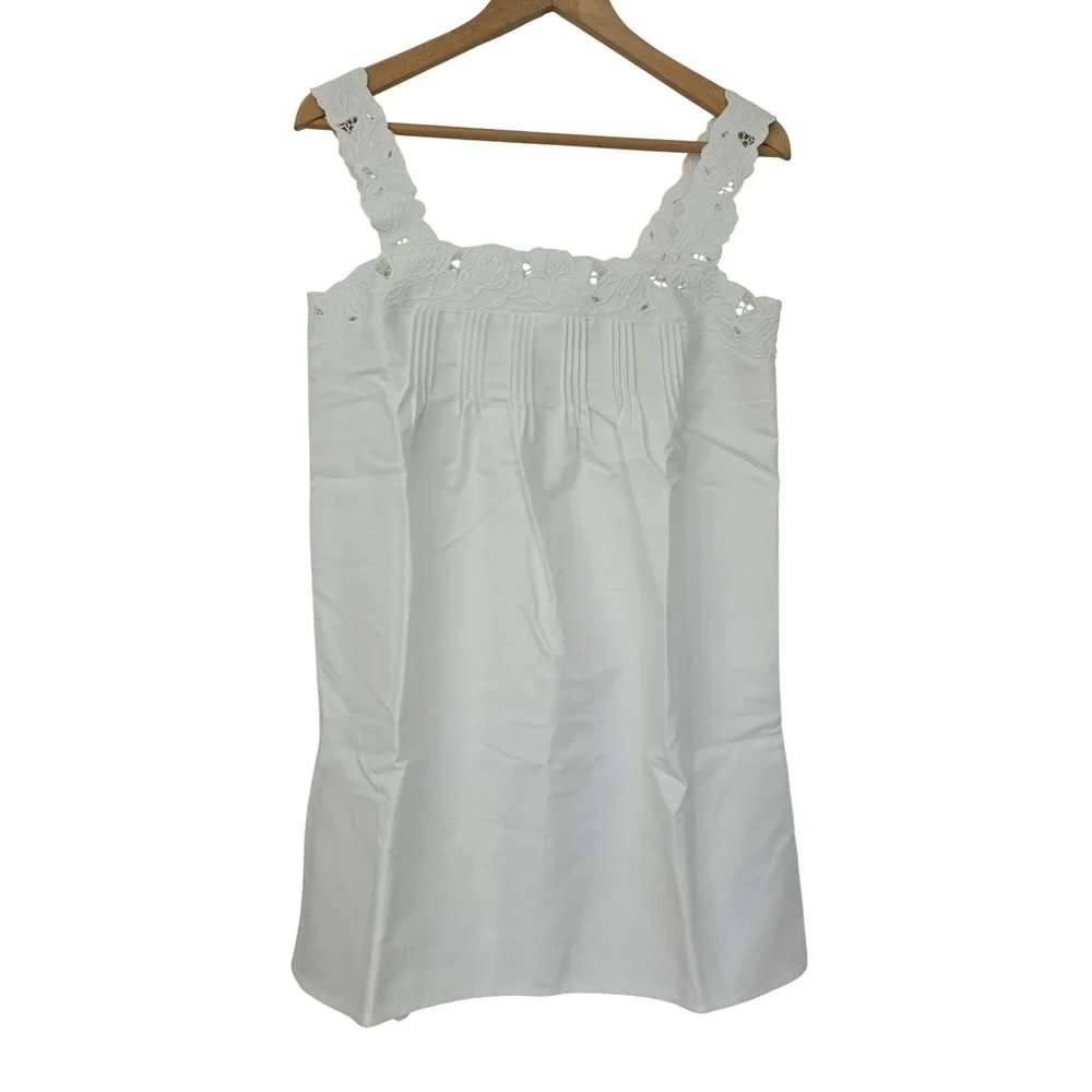 J. Crew Ondine mini dress in double cotton poplin S White NWT $188 CU782